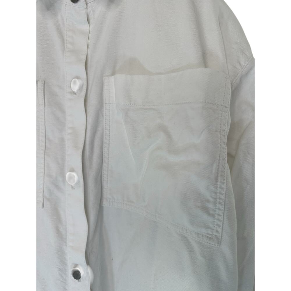 Eileen Fisher White Basic Full Button Coastal Gra… - image 6